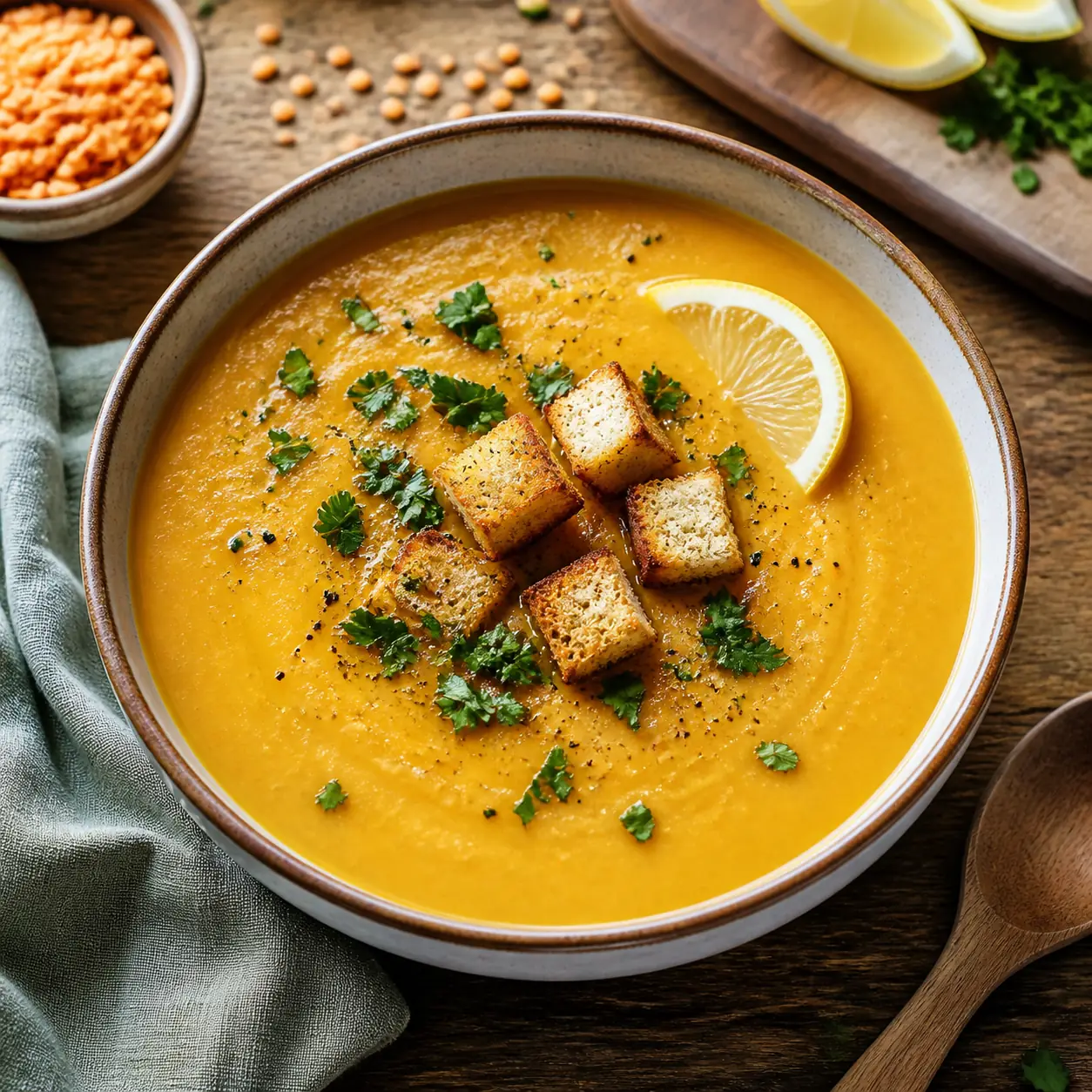 Bitmiş mercimek çorbası